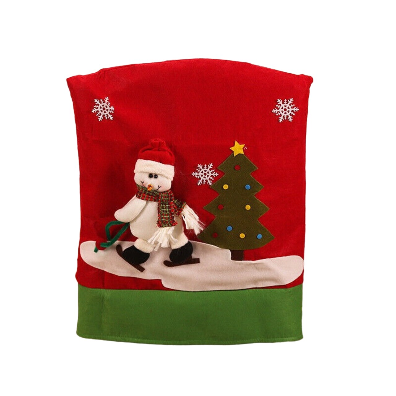 Christmas Chair Cover, 18"x14", for Home Dining Room Decor Party